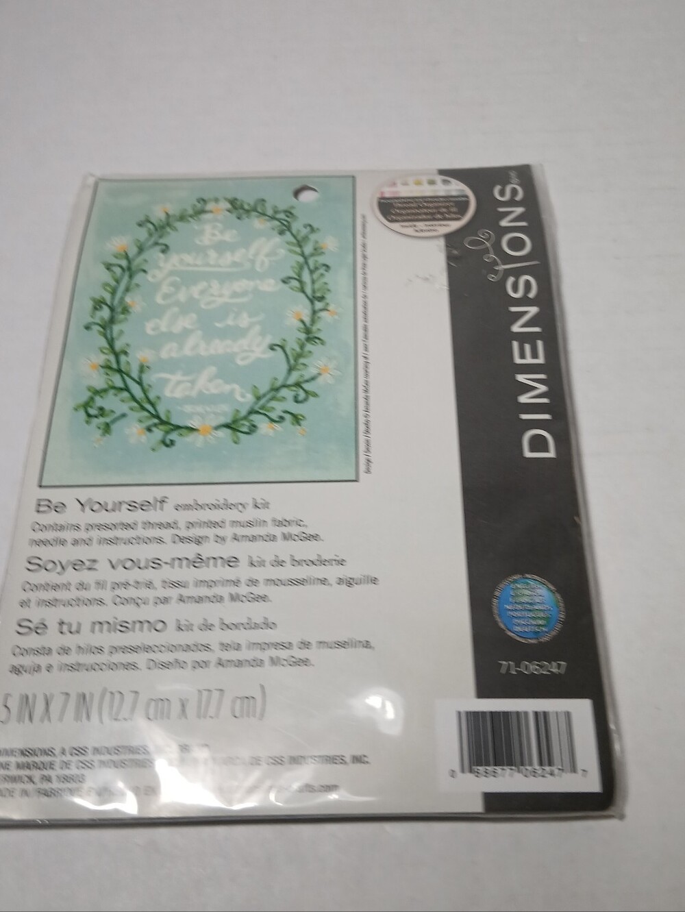 Dimensions "Be Yourself" Cross Stitch Embroidery Kit NEW